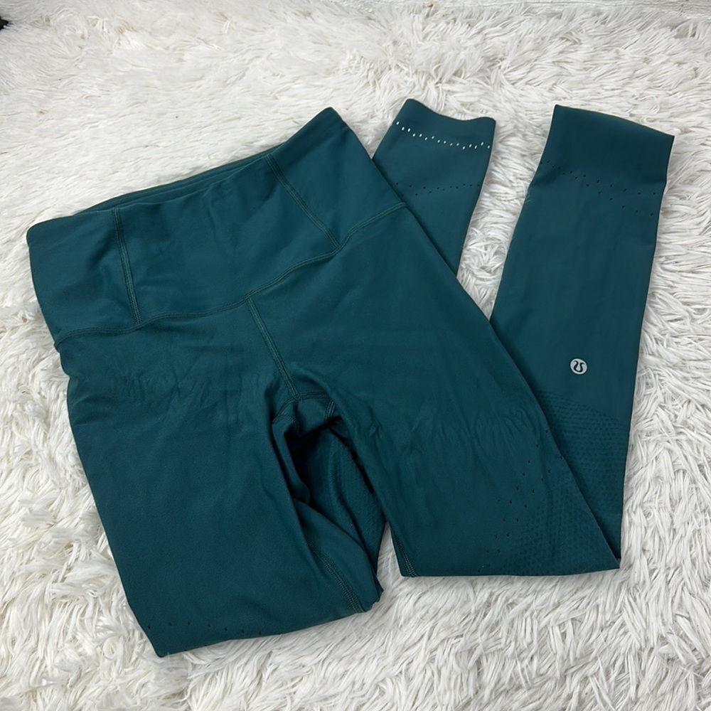 Lululemon Zoned In Tight *27" Green Jasper